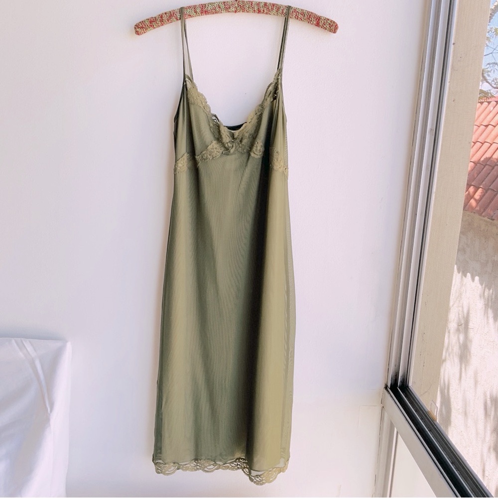 Laundry by Shelli Segal lined tulle and lace midi dress - Picture 4 of 12